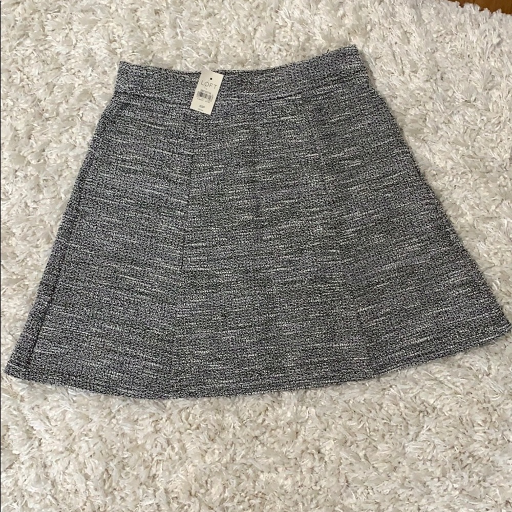 The Loft flip skirt black/white knit
